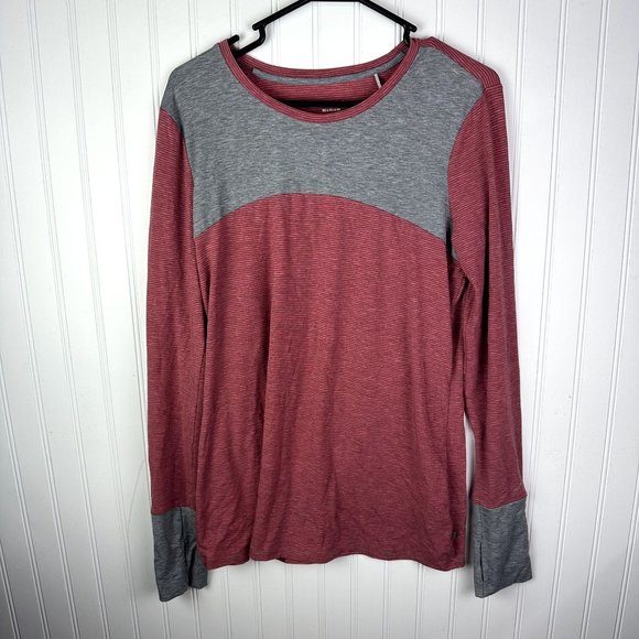 Toad & Co Marron and Gray Top Size Medium - Picture 1 of 5